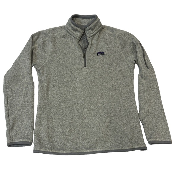 Patagonia Jackets & Blazers - Patagonia Better Sweater Pullover Womens M Gray Fleece 1/4 Zip Pocket Outdoor